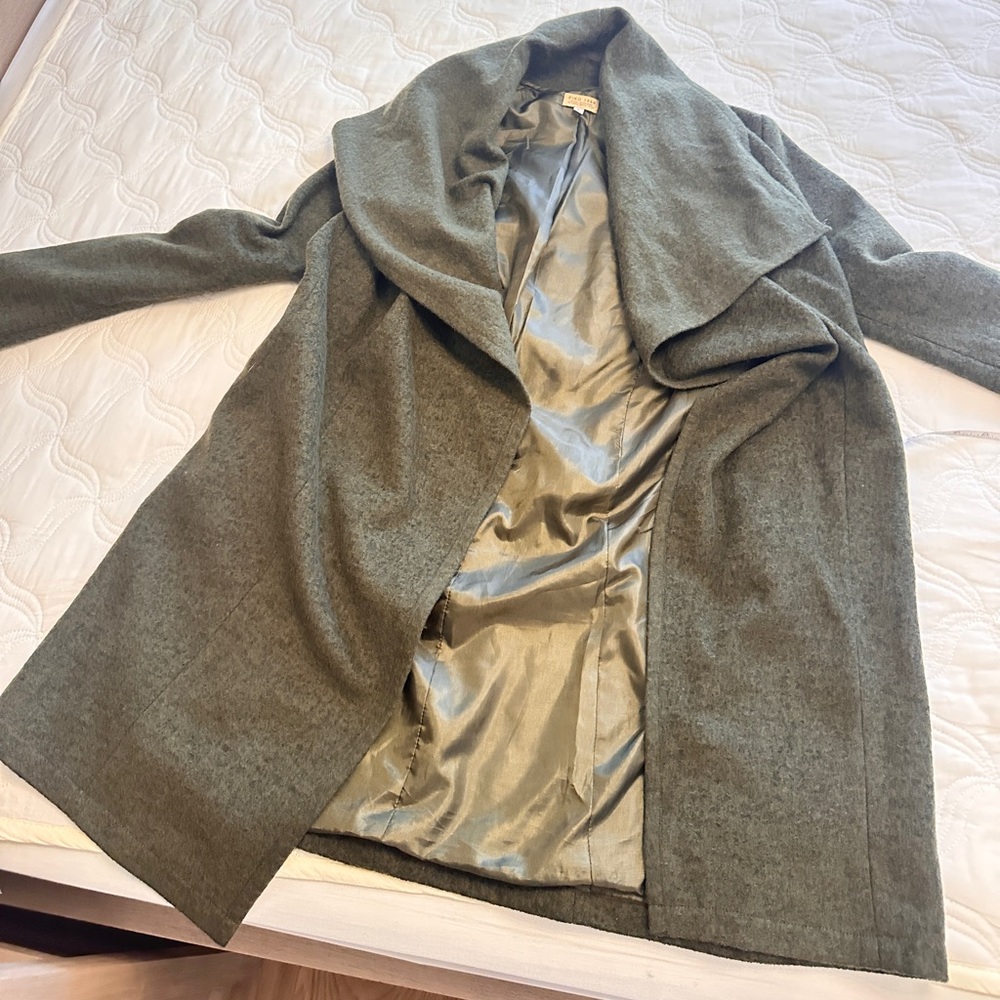 Olive Green Women's wool Coat